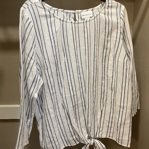 XL striped long sleeve shirt